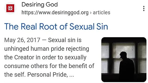 SEXUAL SINNERS https://www.desiringgod.org/articles/the-real-root-of-sexual-sin