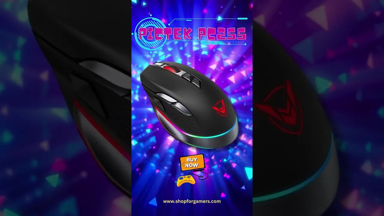 PICTEK PC255 Gaming Wireless Mouse #gamingmouse #shorts #gamingmice #delux #wirelessmouse