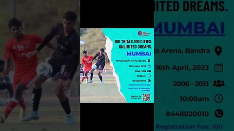 BBFS RESIDENTIAL ACADEMY Mumbai Trials , 100 Trials. 100 Cities. Unlimited Dreams.