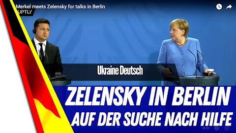 Präsident Selenskyj trifft Merkel in Berlin