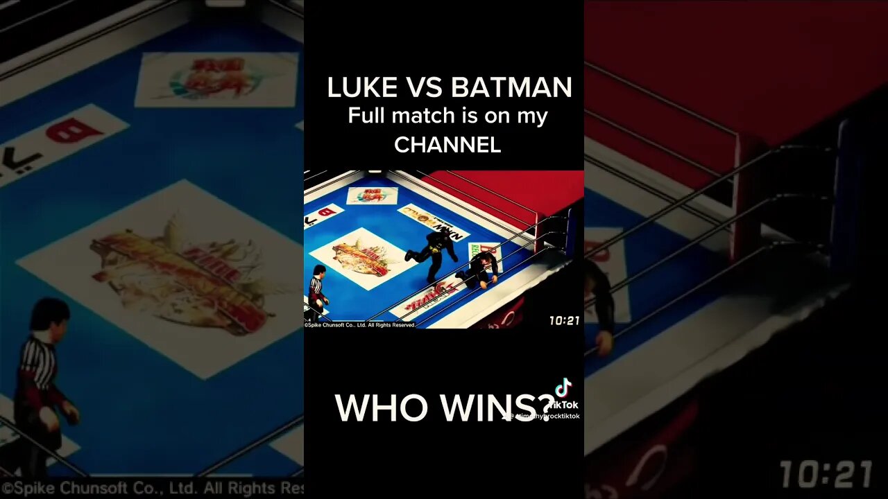 LUKE SKYWALKER VS BATMAN #batman #lukeskywalker #starwars #dccomics #fireprowrestling