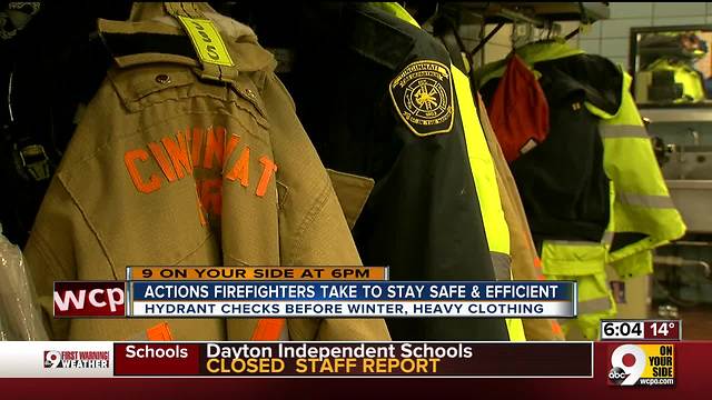 How firefighters stay warm in freezing temps