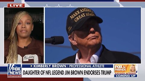 NFL legend’s daughter endorses Trump (November 1, 2024)