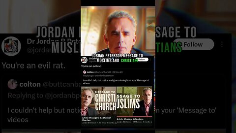 Jordan Peterson Says "You're an evil rat" #muzahide Muzahide #shorts @JordanBPeterson