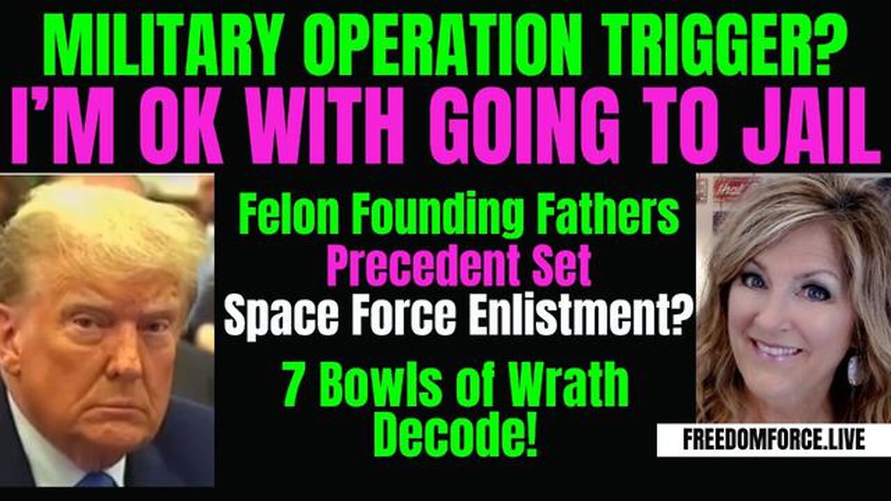 TRUMP MILITARY OPERATION, PRECEDENT SET, PATRIOT FELONS - SUNDAY 6-2-24