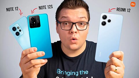 e agora? Redmi 12 vs Redmi NOTE 12 vs Redmi NOTE 12S - Qual o melhor CELULAR para COMPRAR
