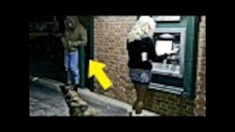 Man Blocks Woman At ATM, Doesn't Know Dog Is A Cop