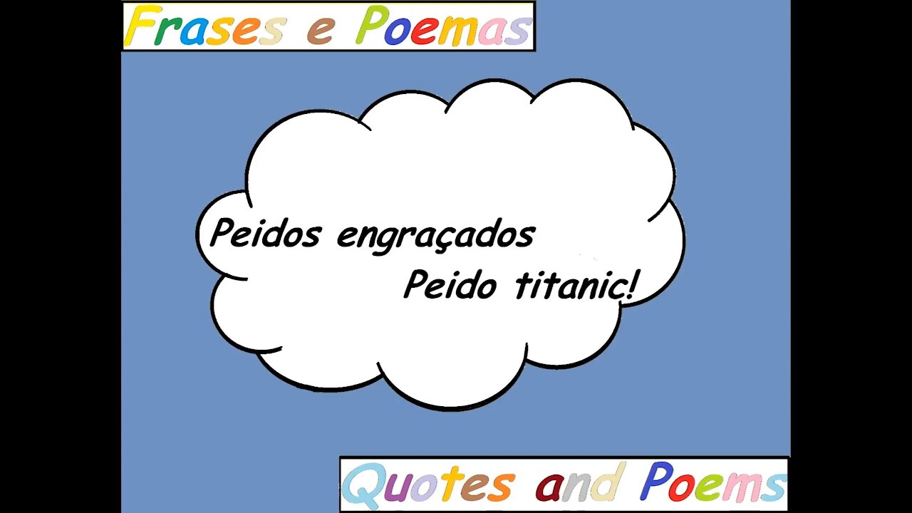 Peidos engraçados: Peido titanic! [Frases e Poemas]