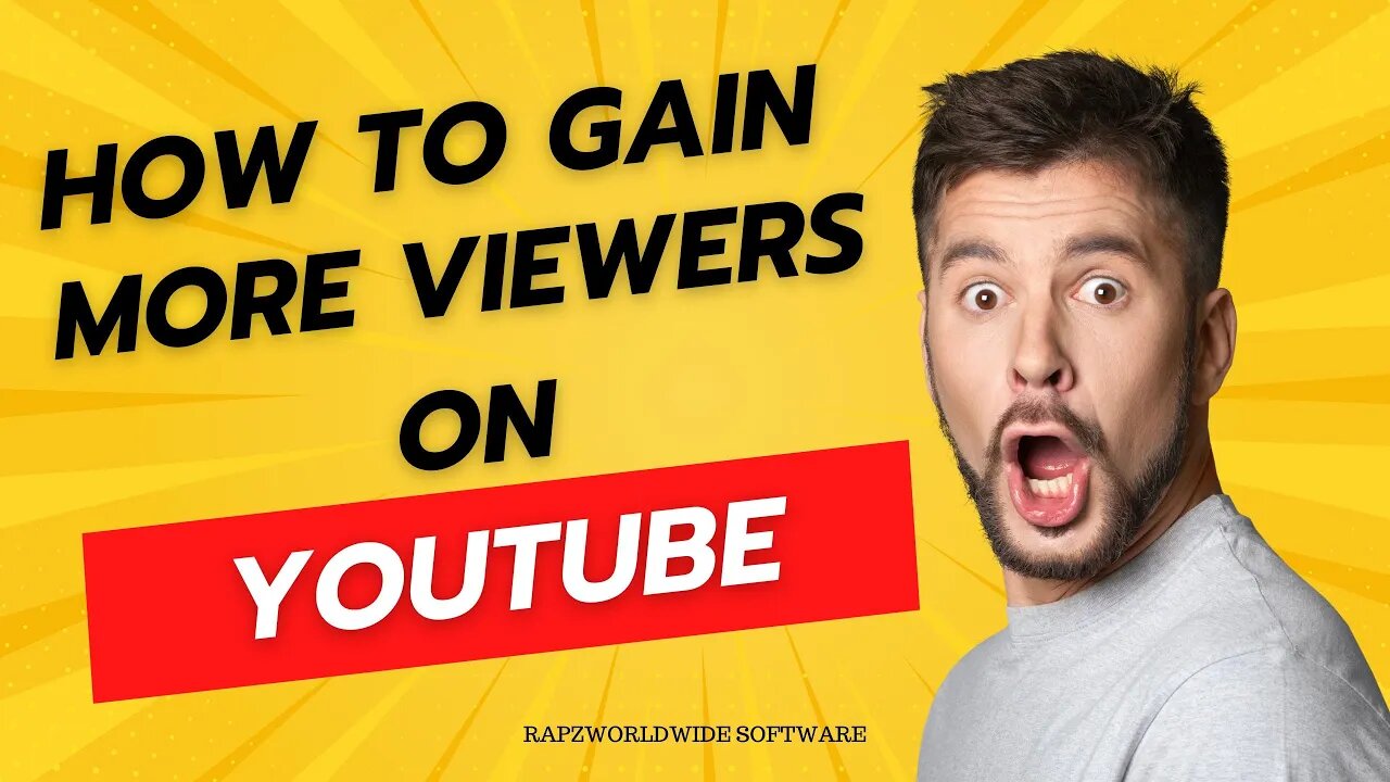 How to gain VIEWERS on YouTube