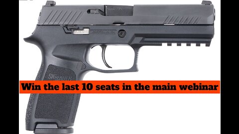 SIG SAUER P320 NITRON 9MM MINI #2 FOR THE LAST 10 SEATS IN THE MAIN WEBINAR