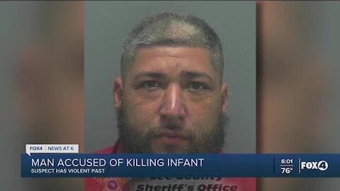 Suspect accused of killing infant has extensive criminal past