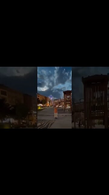 Green Meteor Lights Up Sky #shorts