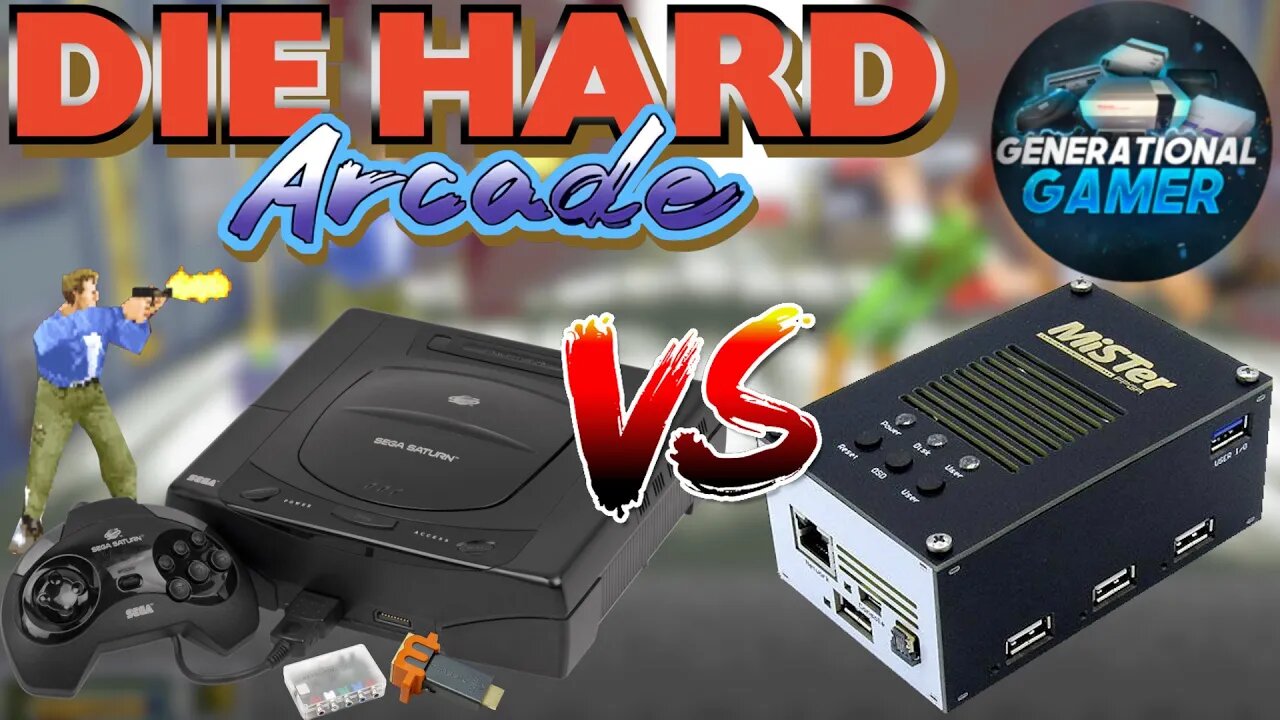 Saturn vs MiSTer FPGA - Die Hard Arcade (Also Demo of Dumping Games)