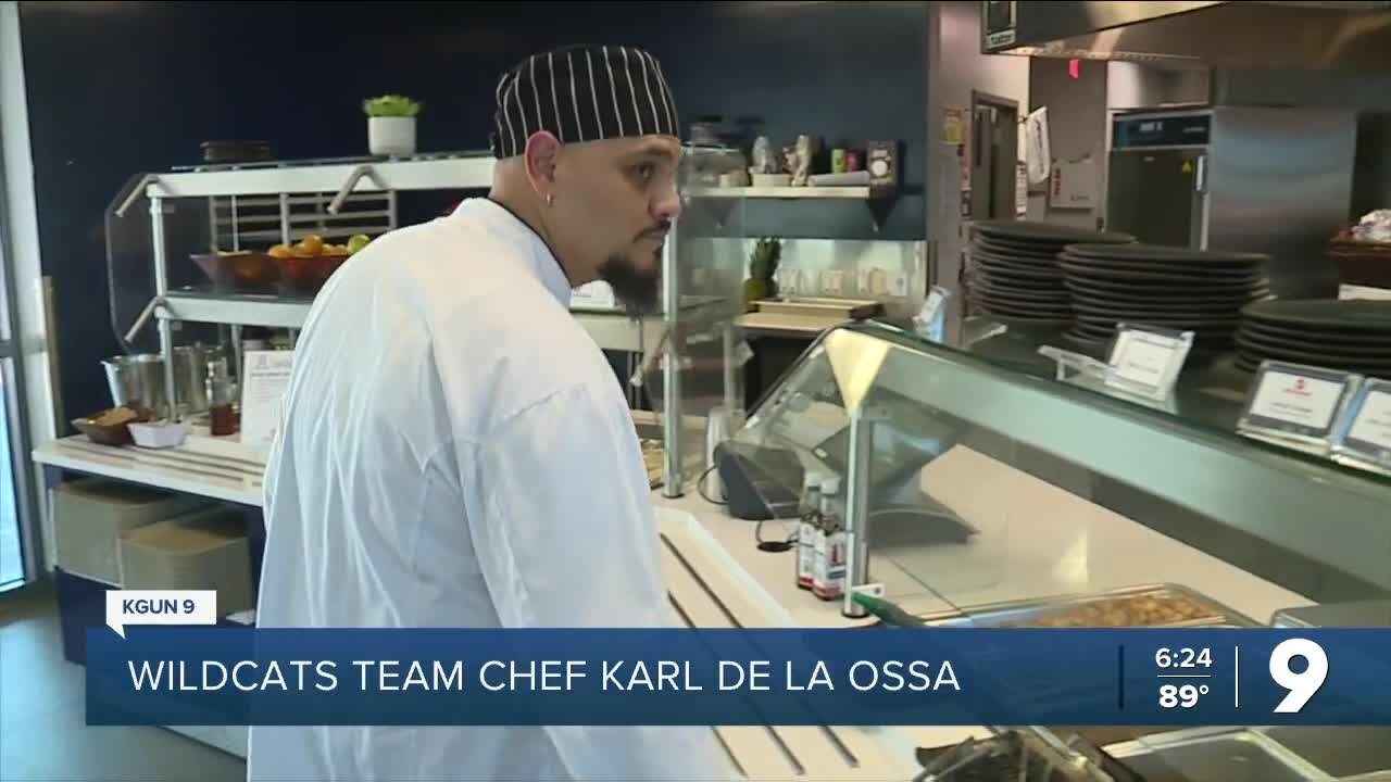 Arizona Wildcats team chef Karl De La Ossa