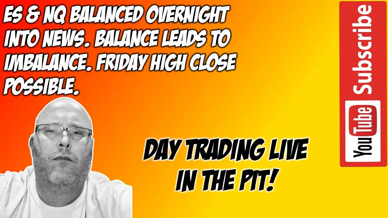 ES NQ Balanced Into RTH - Premarket Trade Plan - The Pit Futures Trading