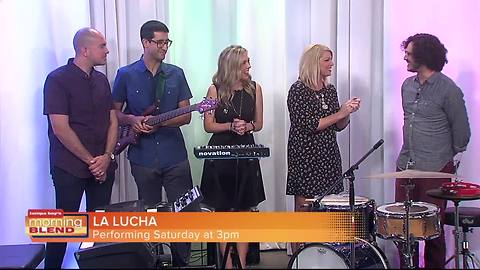 La Lucha performs live in The Morning Blend studio