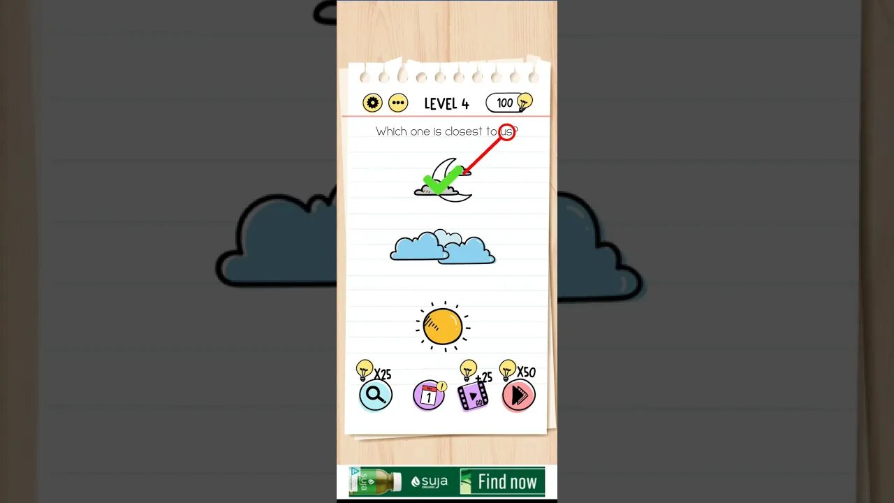 Which One is Close to us Brain Test level 4