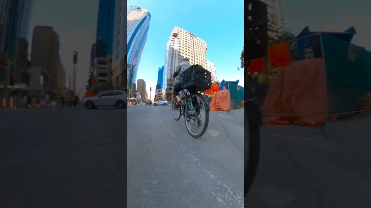 morning commute in Montreal, Quebec