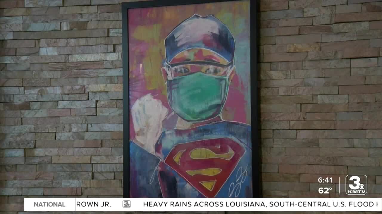 Council Bluffs artist thanks healthcare workers for COVID care