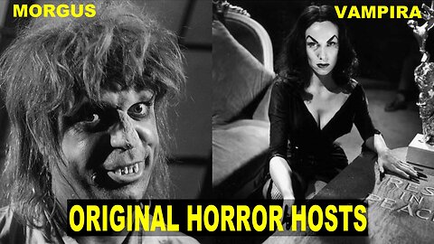 Original HORROR HOSTS Vampira and Morgus the Magnificent From The 1950's!