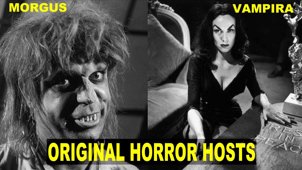 Original HORROR HOSTS Vampira and Morgus the Magnificent From The 1950's!