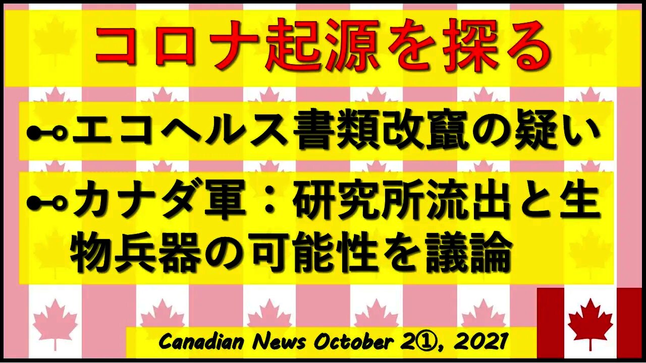 コロナ起源を探る 書類改竄疑惑浮上