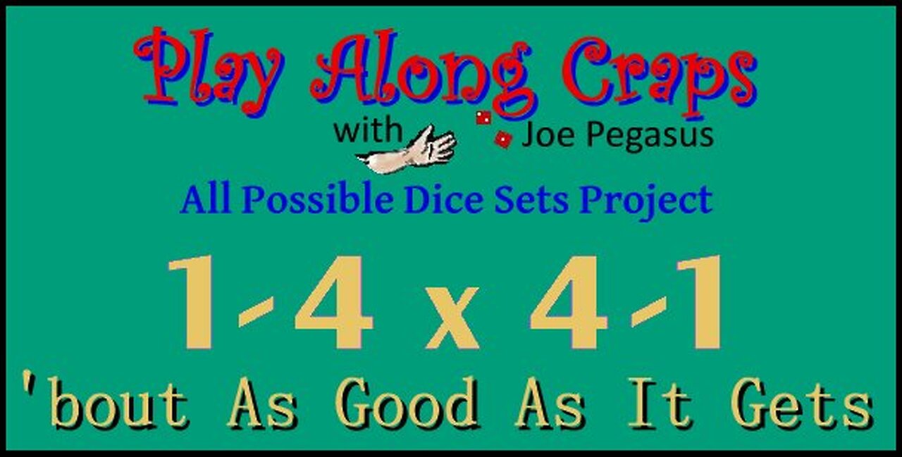1-4 x 4-1 Dice Set On Hard Table