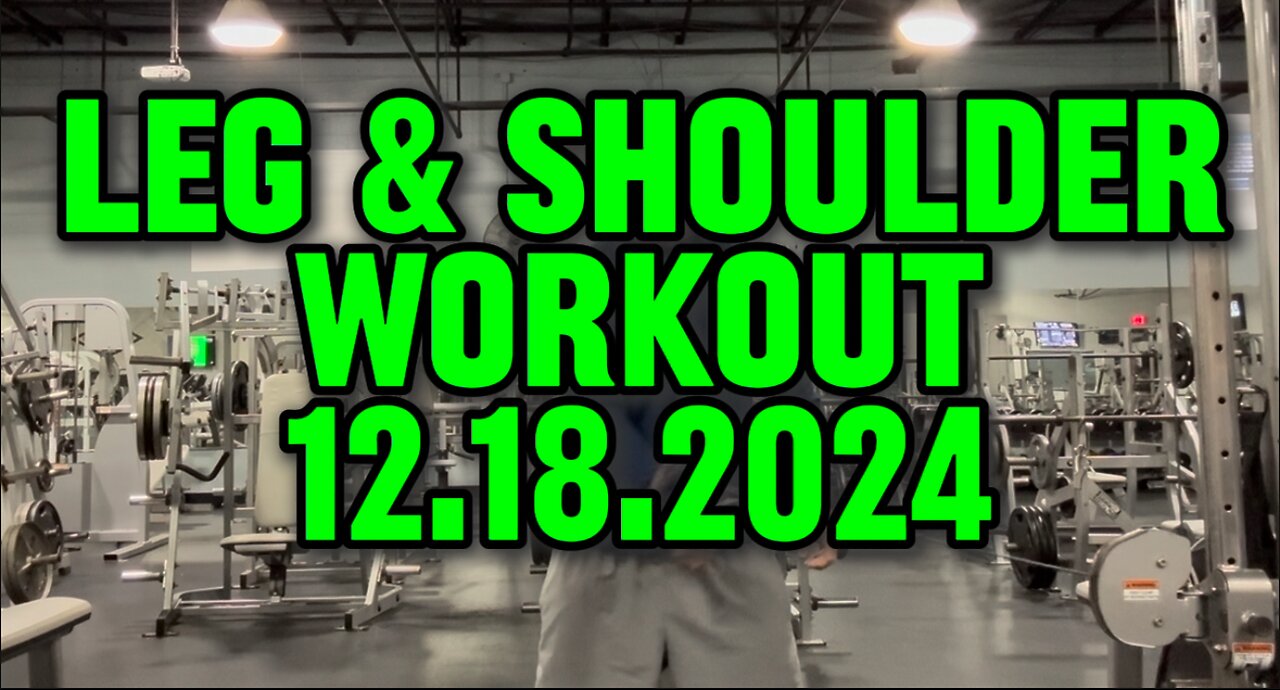 Leg & Shoulder Workout: 12.18.2024 #legworkout #4nomorefitness #gym4u #gymworkout