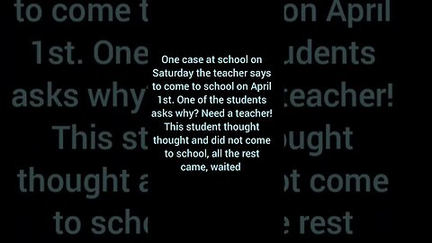 One case at school #humor #rofl #fine #fantastic #school #Teacher #April 1st