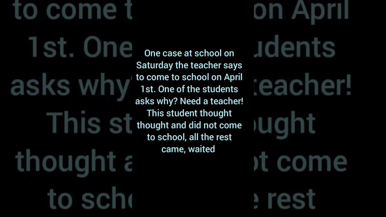 One case at school #humor #rofl #fine #fantastic #school #Teacher #April 1st
