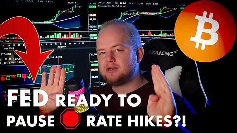 #BITCOIN: MARKETS FRONT RUNNING RATE HIKE PAUSE 🛑 in 2023