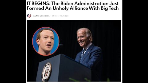 The Biden Administration, AKA Satanist, Just Formed An Unholy Alliance With Big Tech