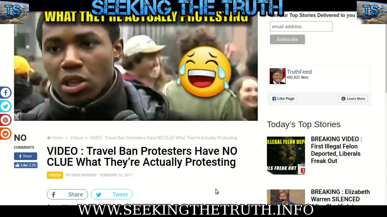 Proof Liberals Have No Clue Why They Protest for Trump’s travel ban - Hilarious - 2017