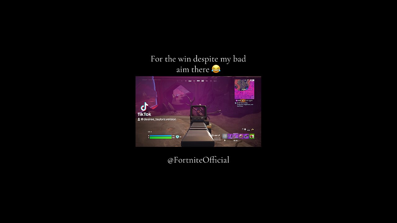 Can’t aim still clutched it