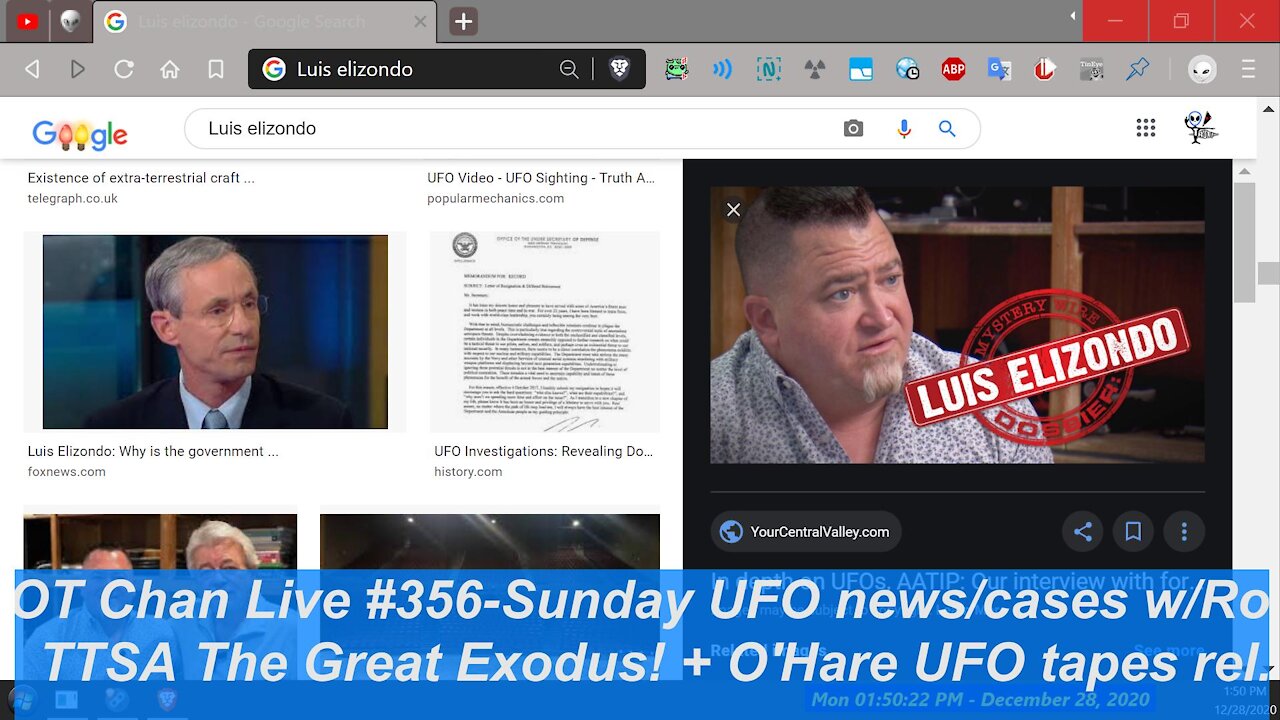 Sunday UFO News+Cases w_Robert+Co. - TTSA Exodus, Lue new Intvw+O'Hare Tapes ] - OT Chan Live#356