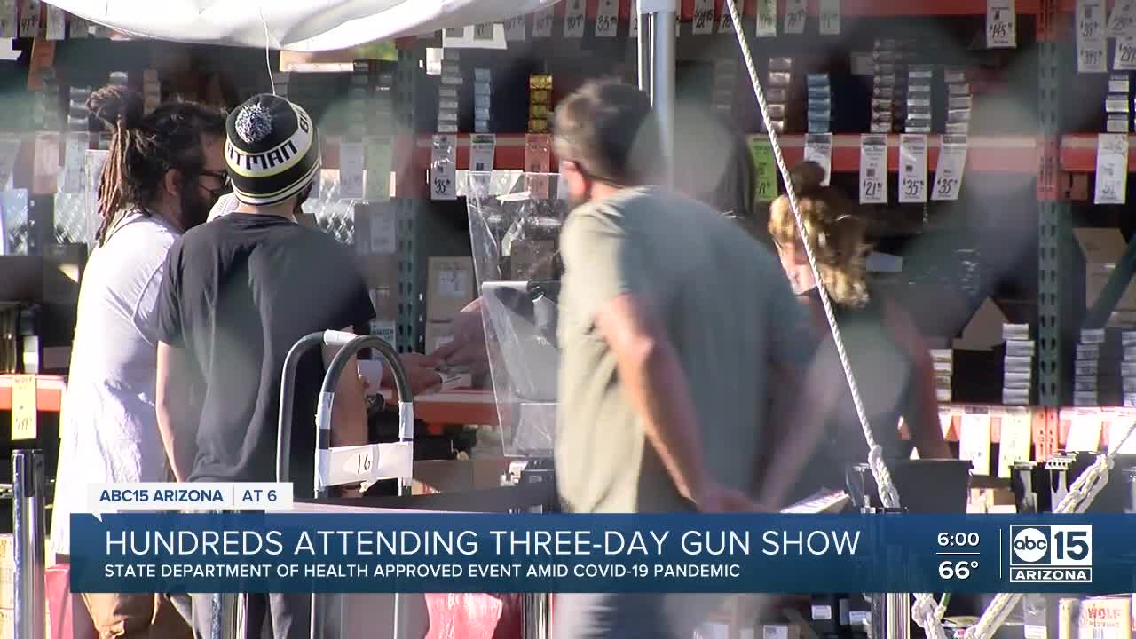 Hundreds attending three-day gun show