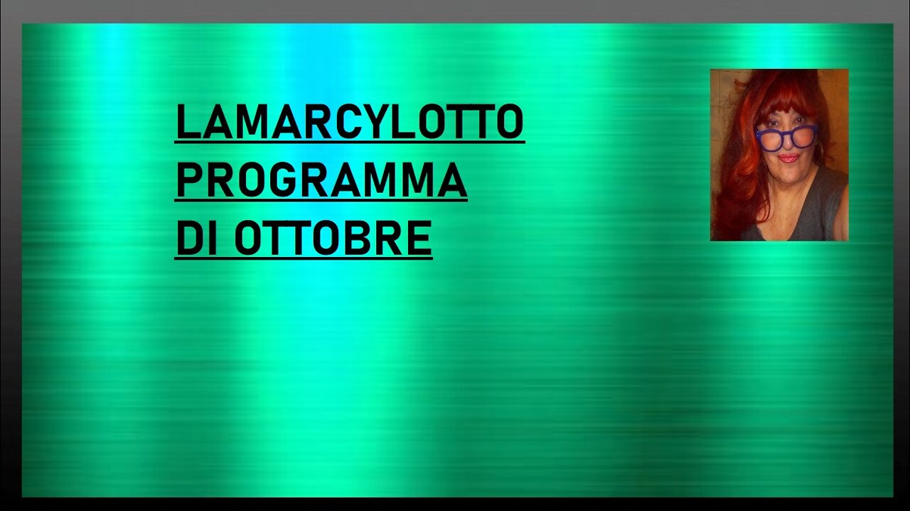 PROGRAMMA DI OTTOBRE CICLO DELLA LUNA