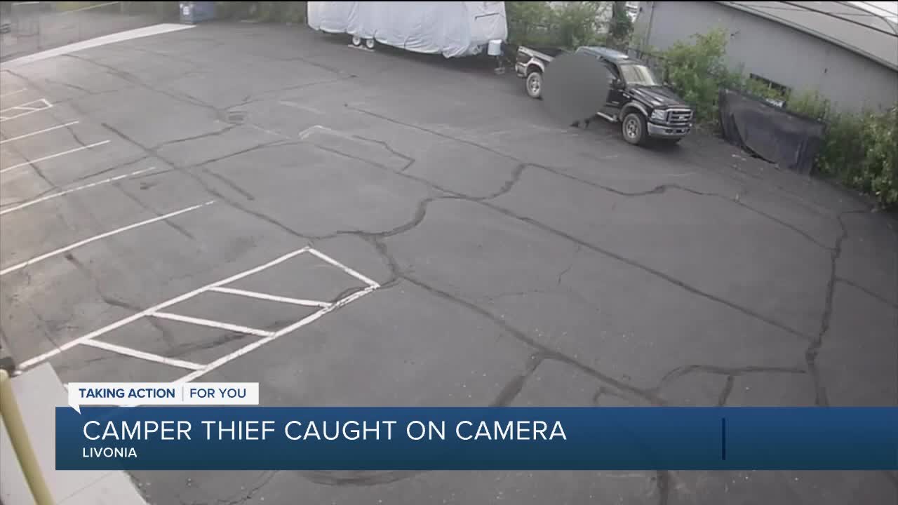 Camper thief caught on camera