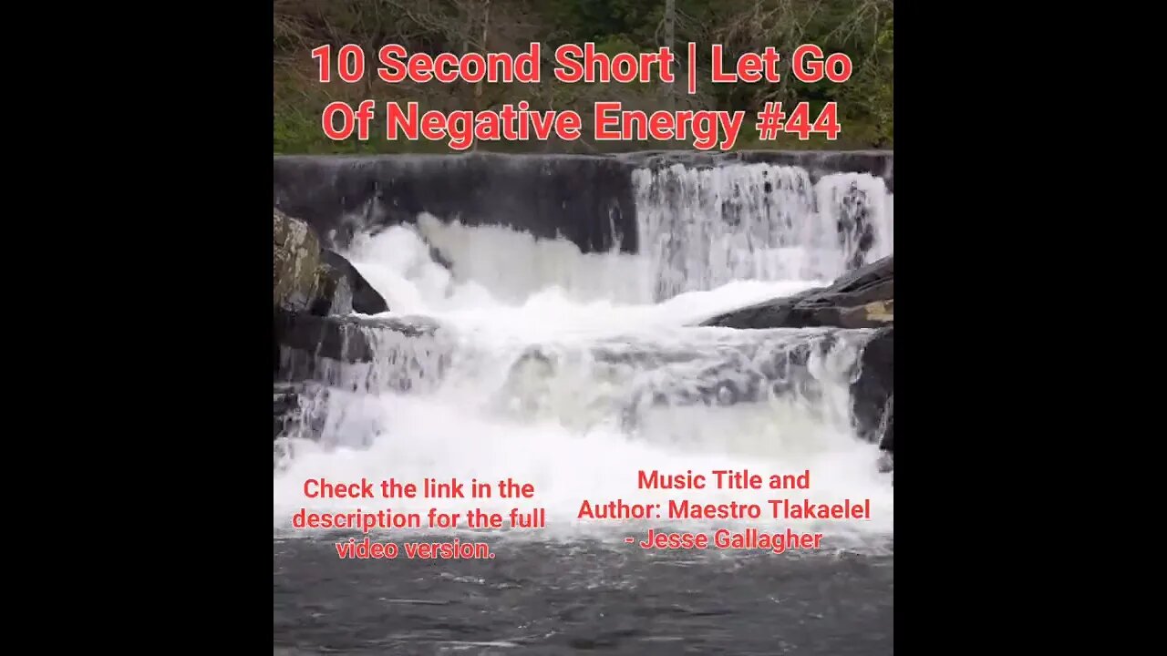 10 Second Short Of Let Go Of Negative Energy | #meditation #shorts #shortsvideo #waterfall #44