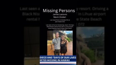 Days of Our Lives Actor Reported MISSING in Hawaii #shorts