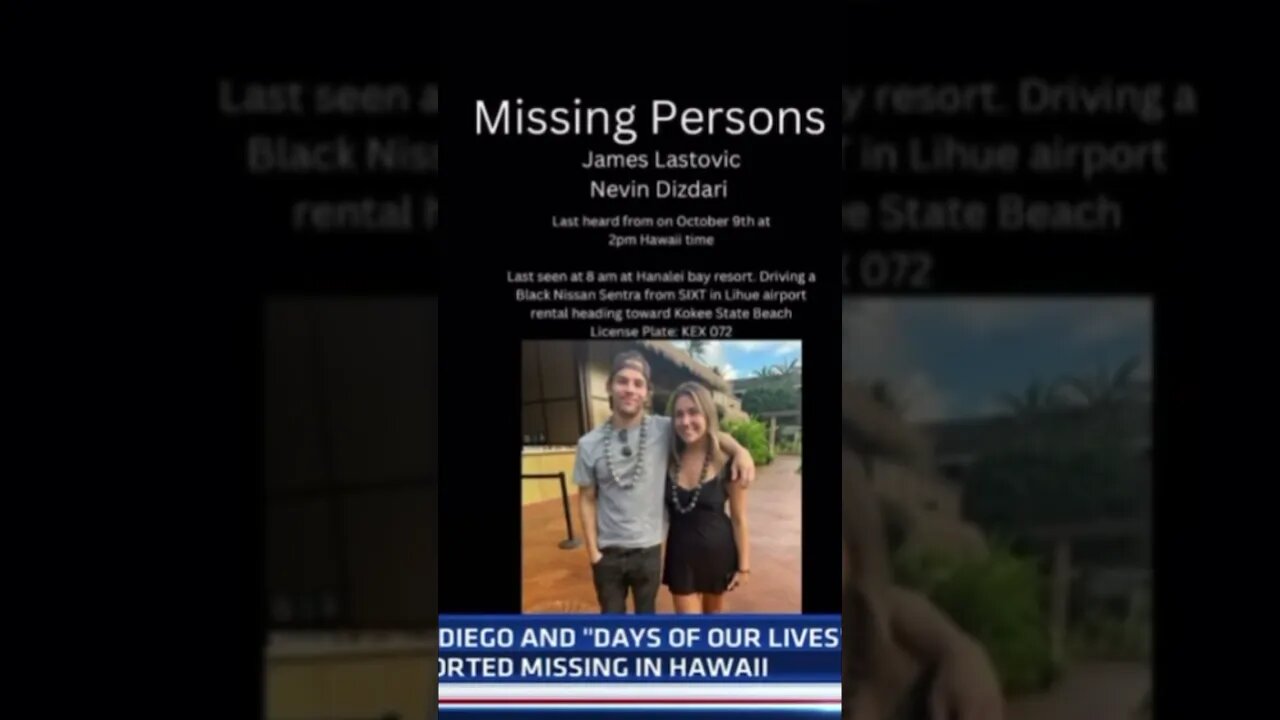 Days of Our Lives Actor Reported MISSING in Hawaii #shorts