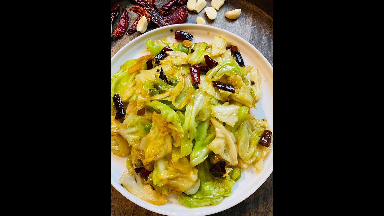 Spicy Szechuan Cabbage Stir Fry 炝炒白菜