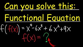 Challenge: Functional Equation | Find f(x) | Jae Academy