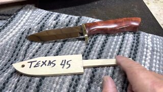 Texas 45 hidden tang knife