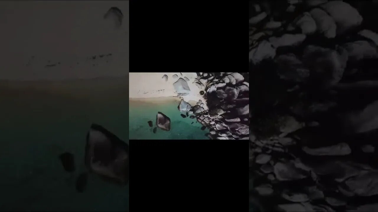 PARADISE Island with drone๐๐ค๐ l #shorts l #sabircool