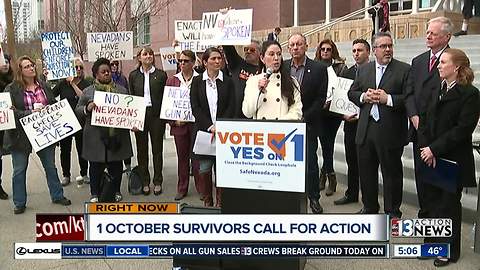 1 October survivors call for gun background check enforcement