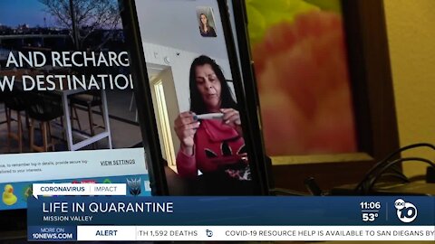 Woman describes life in quarantine