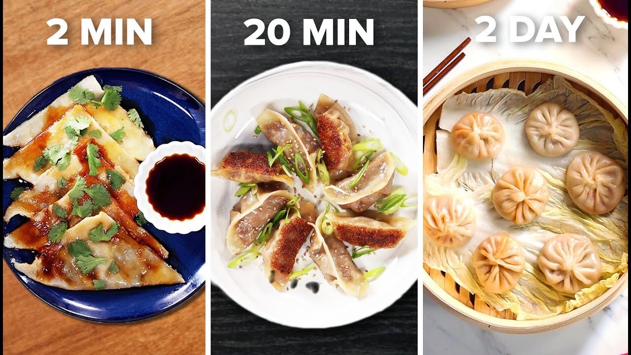 2-Min Vs. 20-Min Vs. 2-Day Dumplings