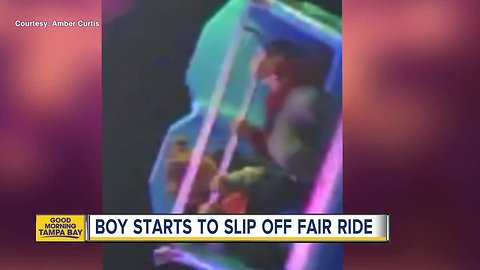 Boy nearly flies off Pasco County carnival ride