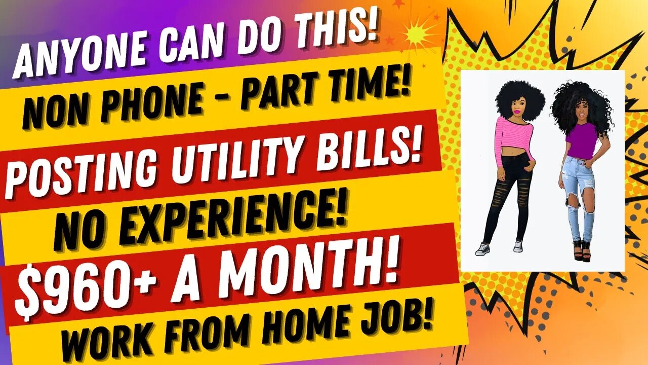 Part Time No Talking Posting Utility Bill Payments $960 A Month + Work From Home Job #wfh #wfhjobs